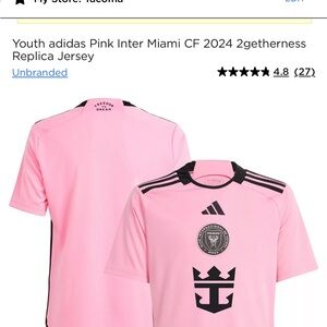 Adidas Pink Inter Miami CF Jersey with Black Accents